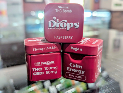 Drops CBD 1:2 Raspberry Parfait 2pc Gummies (Sample)