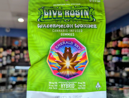 Emerald Sky Watermelon Wonder Live Rosin 100mg Edibles