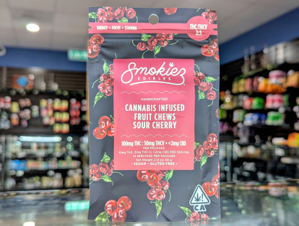 Smokiez Sour Cherry 2:1 thcv 100mg Edibles