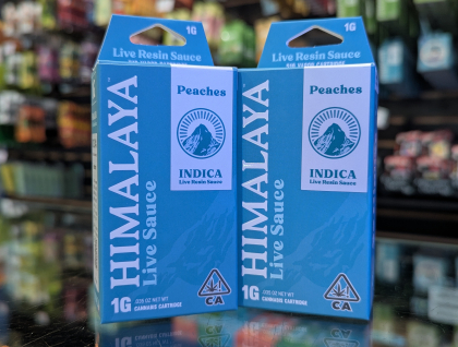 Himalaya Peaches 1g Live Resin Sauce Cartridge