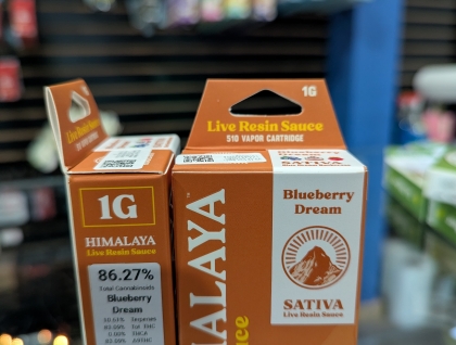 Himalaya Blueberry Dream 1g Live Resin Sauce Cartridge
