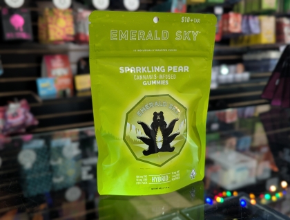 Emerald Sky Gummies Sparkling Pear 100mg Edibles