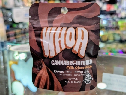 WHOA Milk Chocolate Bite 100mg Edibles