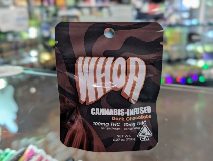 WHOA Dark Chocolate Bite 100mg Edibles
