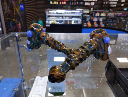Black Gold Fumed Hammer Bubbler