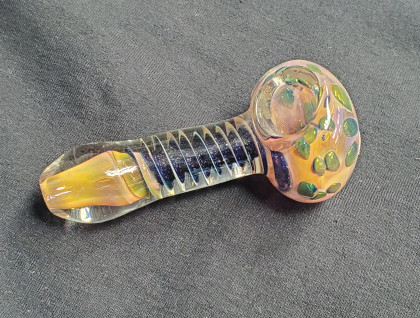 Dot Fumed Dichro Pipe Glass