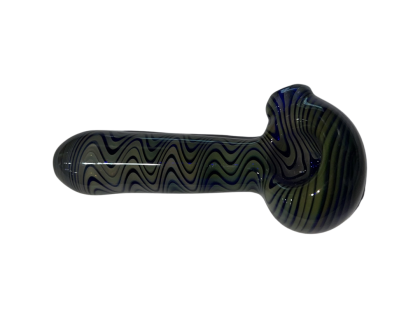Green Blue Wig Wag Hand Pipe