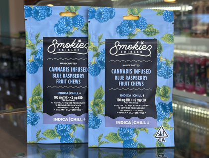 Smokiez Blue Raspberry 100mg THC