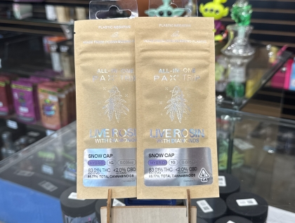 PAX Trip Snow Cap Live Rosin with Diamonds 1g All in One