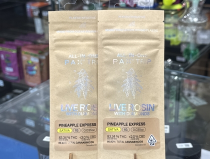 PAX Trip Pineapple Express Live Rosin with Diamonds 1g All in One