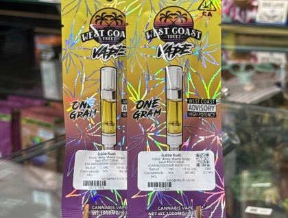 West Coast Treez Bubba Kush 1g Cartridge