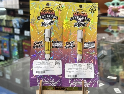 West Coast Treez Tahoe Vibez 1g Cartridge