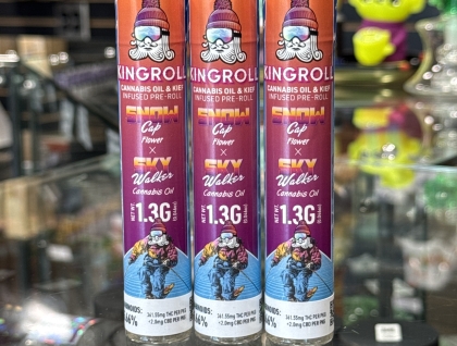 Kingroll Snowcap x Skywalker 1.3g Infused Preroll