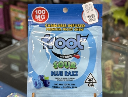 Froot Sour Blue Razz 100mg Gummy