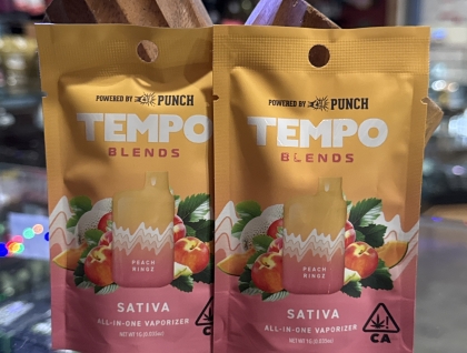 Punch Tempo Blends Peach Ringz 1g All In One