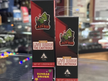 The Lazy Bud Sundae Driver 1g Live Resin Cartridge