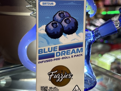 Fuzzies Blue Dream Infused Shortie 2.5g Preroll 5-Pack