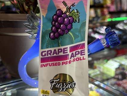 Fuzzies Grape Ape 1g Infused Preroll
