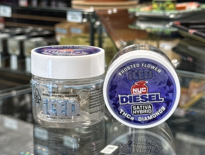 ICED Jarred infused flower NYC Diesel 3.5g Concentrate