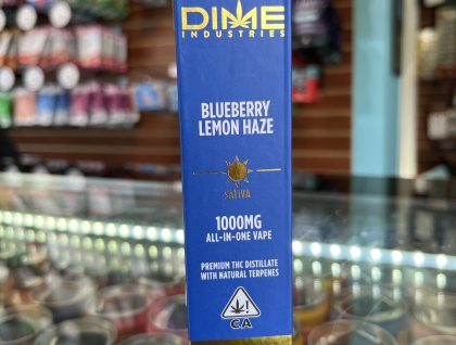 Dime Industries Blueberry Lemon Haze 1g Cartridge All In One