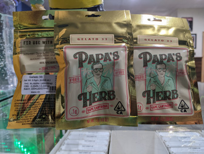 Papa's Herb Gelato 33 0.5g Cartridge