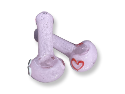 Pink Heart Hand Pipe