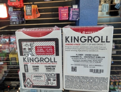 Kingroll Grandi Guava x Grapefruit Romulan 0.75g Infused 4pk Preroll