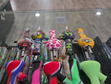 4.5" Silicone Water Pipe Dab Straw