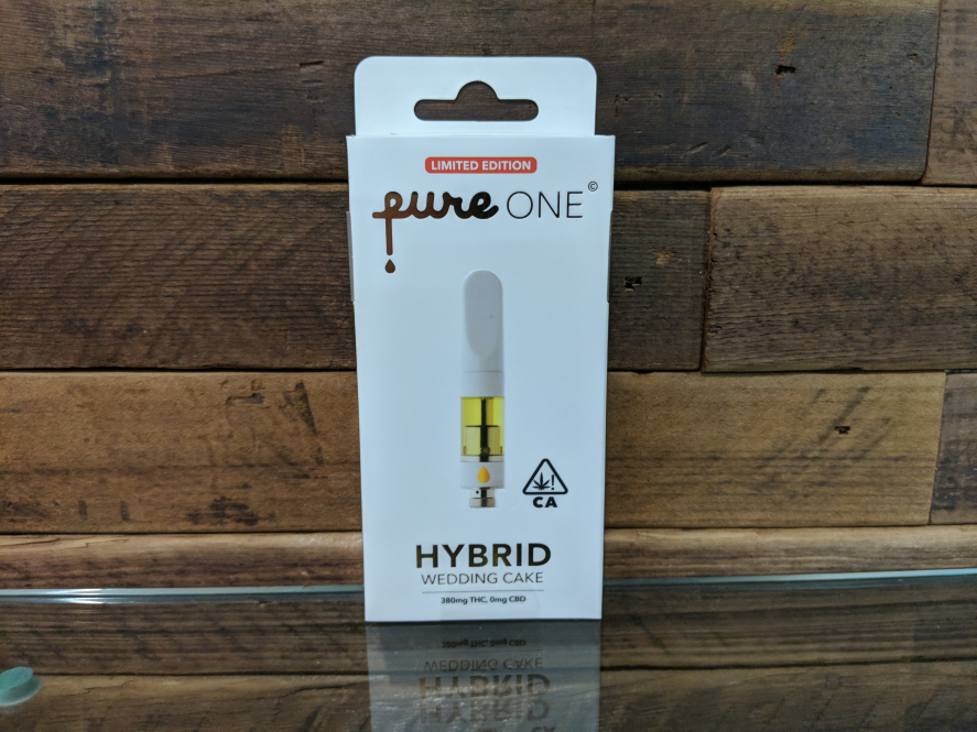 Pure one wedding cake half gram hybrid cartridge