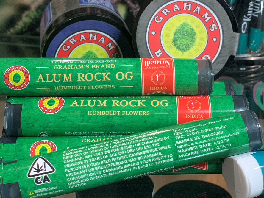 Grahams Brand Alum Rock 1g Preroll Kure Wellness Medical Dispensary