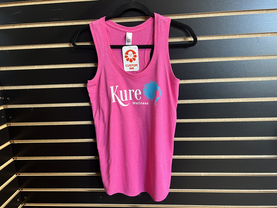 Kure Fuchsia Frost Racerback Women's Tank Small Apparel
