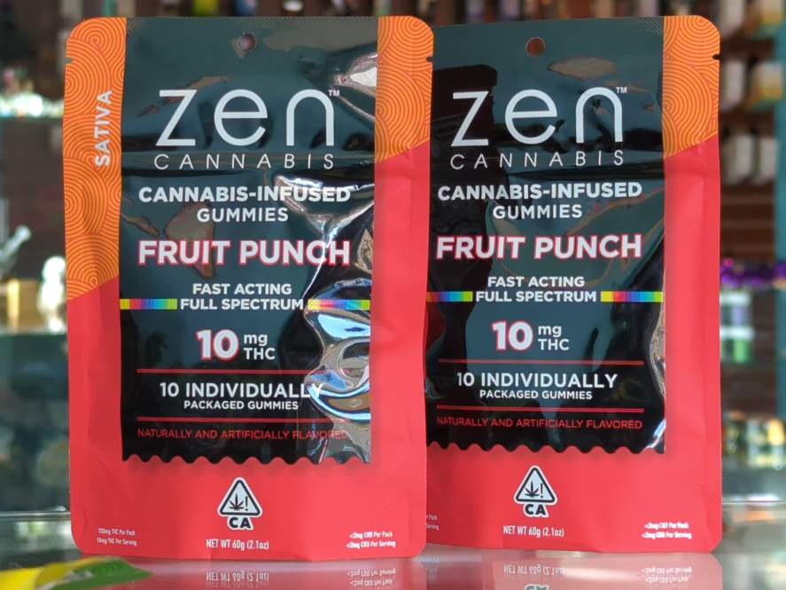 ZEN Sativa Fruit Punch 100mg THC Edibles