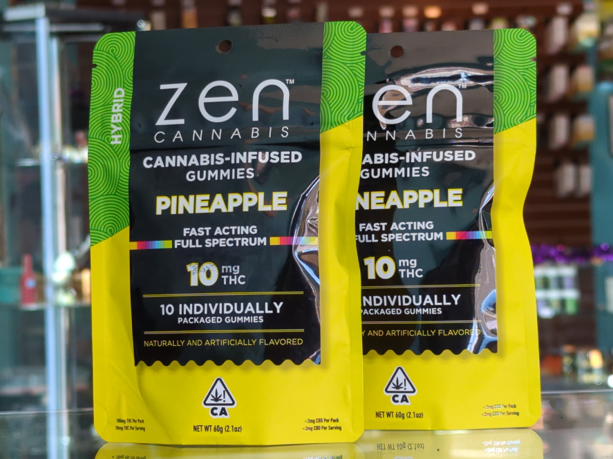 ZEN Hybrid Pineapple 100mg THC Edibles