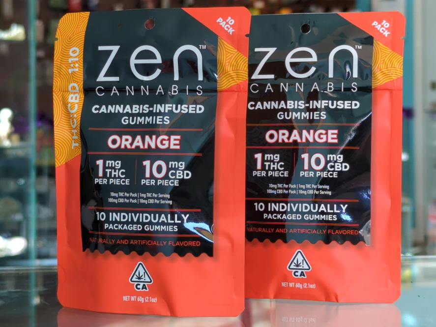 ZEN Orange 1:10 THC/CBD  10/100mg Edibles