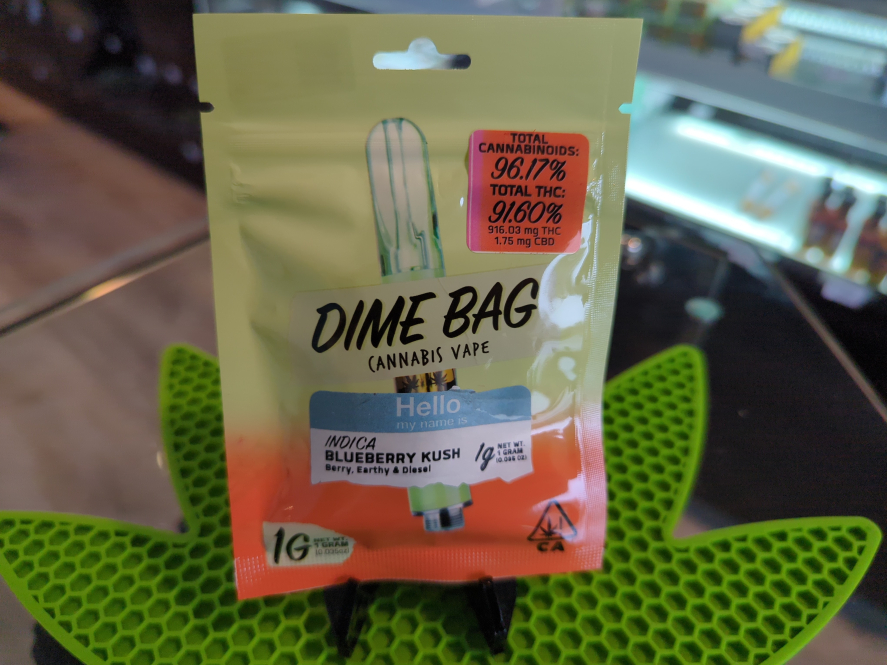Dime Bag Blueberry Kush 1g Cartridge