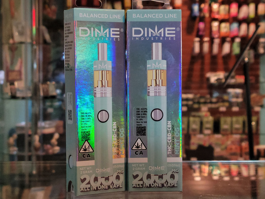 Dime Industries Mint OG Balanced 2g All in One Cartridge