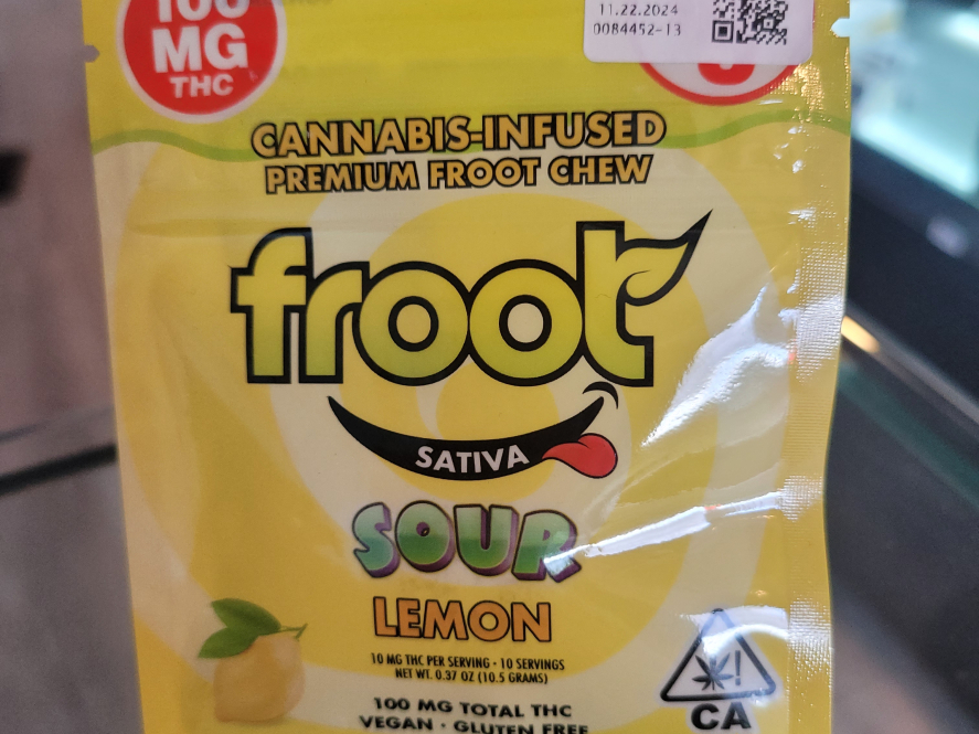 Froot Sour Lemon 100mg Gummy