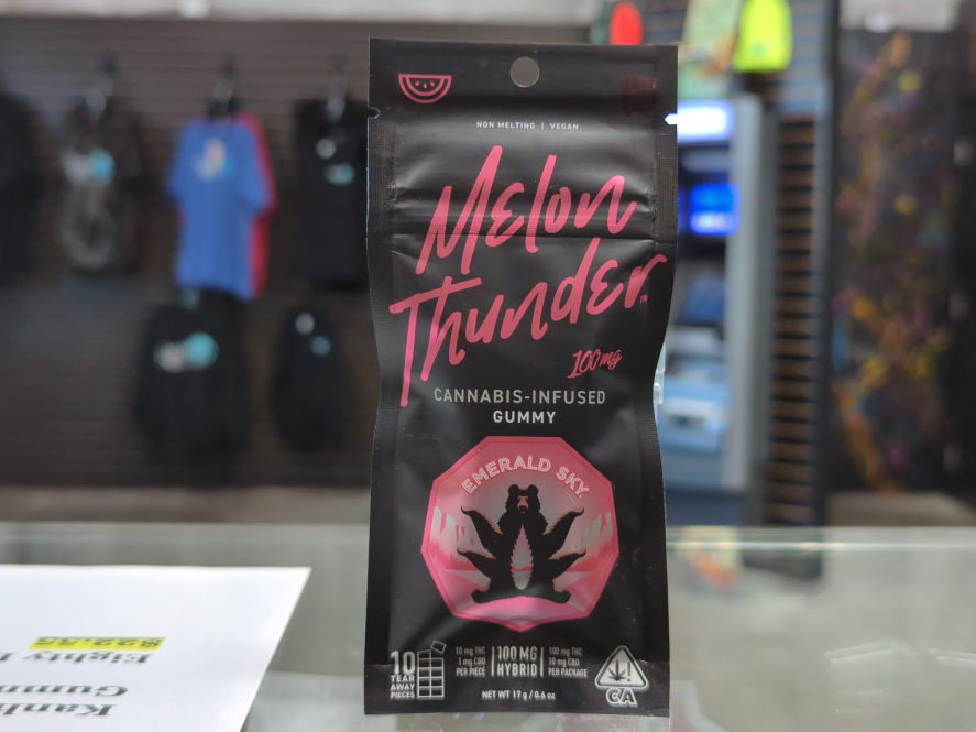 Emerald Sky Gummies Melon Thunder 100mg Edibles