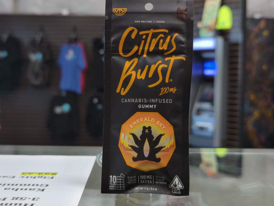 Emerald Sky Gummies Citrus Burst 100mg Edibles