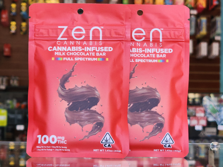 ZEN Milk Chocolate Bar 100mg