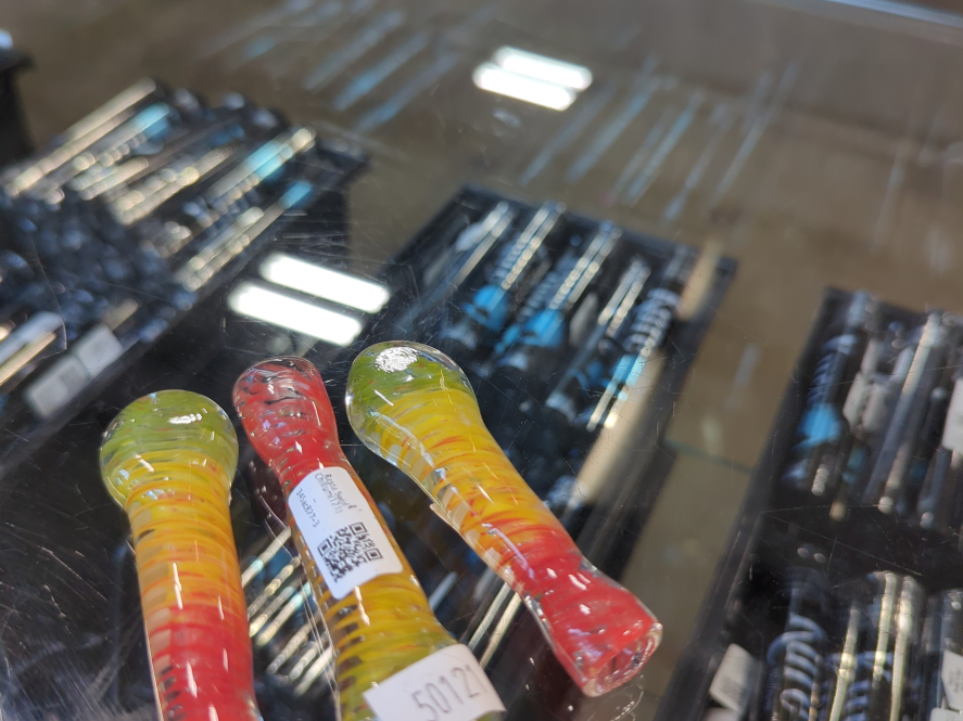 Rasta Swirl Chillum(121)