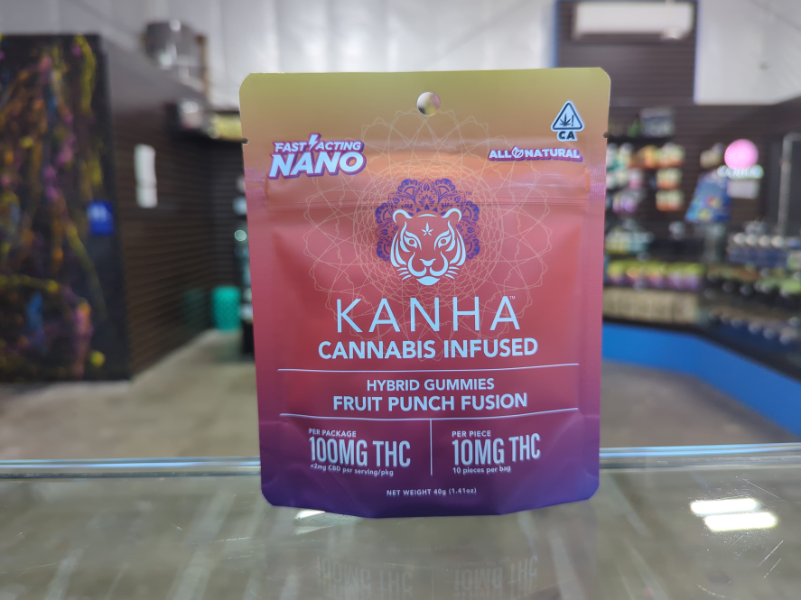 Kanha Nano Fruit Punch Fusion 100mg Edibles
