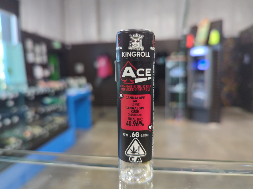 Kingroll Ace Cannalope AK x Cannalope Kush .6g Infused Preroll