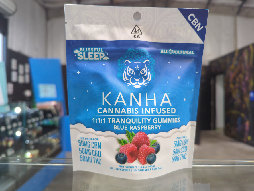 Kanha Tranquility Gummies CBD:CBN:THC