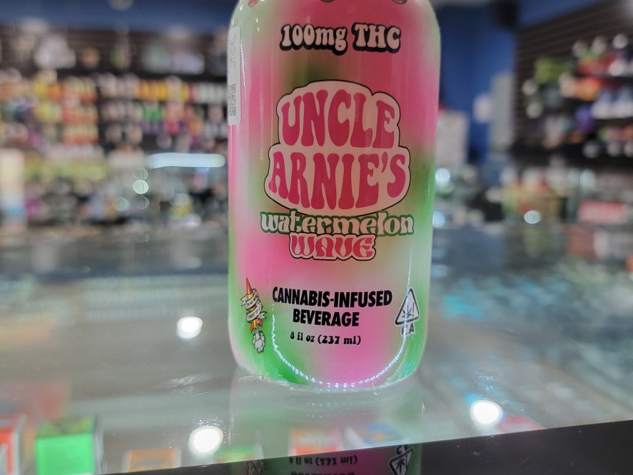 Uncle Arnie's Watermelon Wave 8oz 100mg THC Beverage