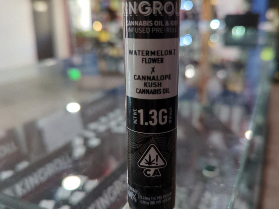 Kingroll Watermelon Z x Cannalope Kush 1.3g Infused Preroll