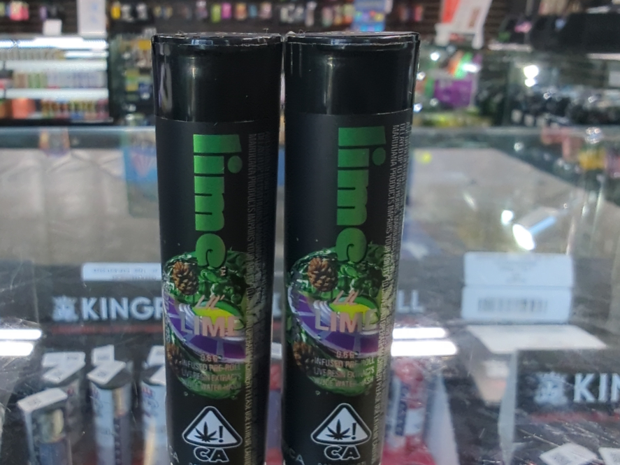 Lil Lime Alien Gas Resin & Hash Infused 0.6g Mini Preroll