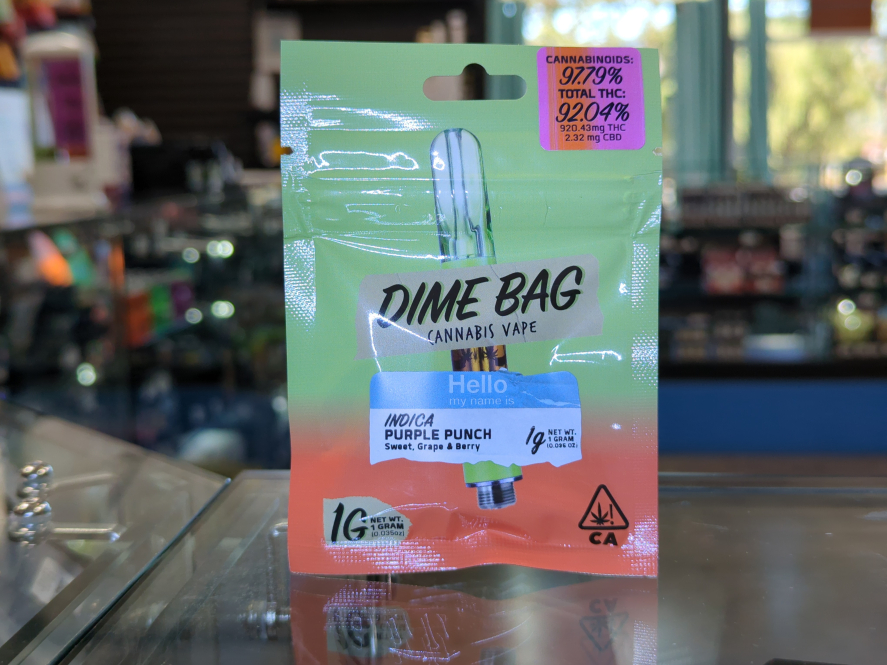 Dime Bag Purple Punch  1g Cartridge