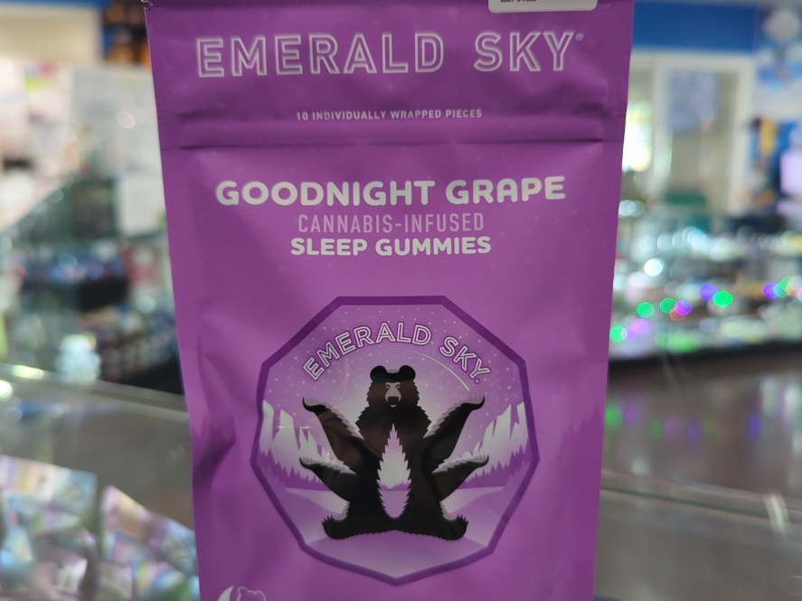 Emerald Sky Goodnight grape sleep 100mg Edibles