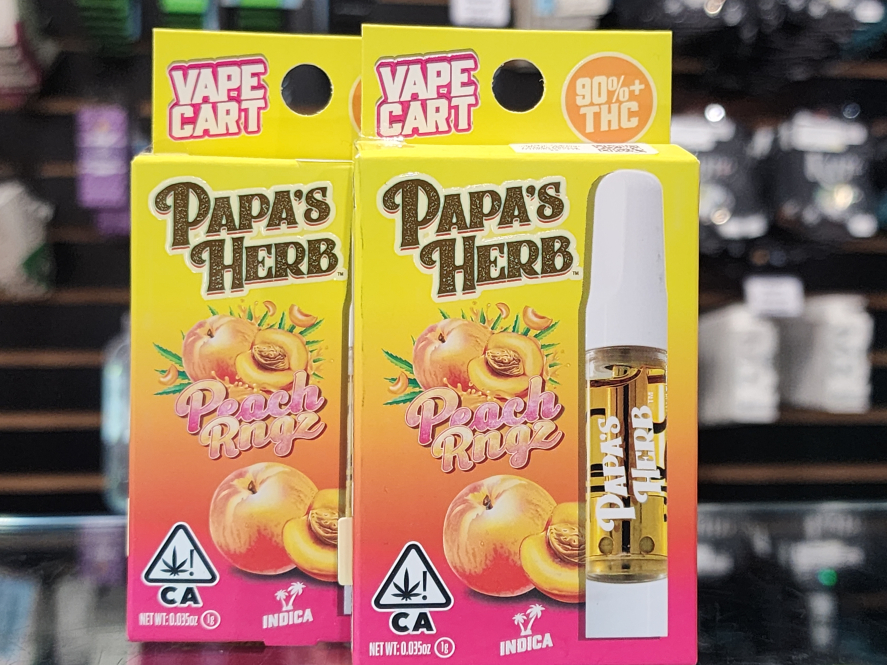 Papa's Herb Peach Ringz 1g Cartridge